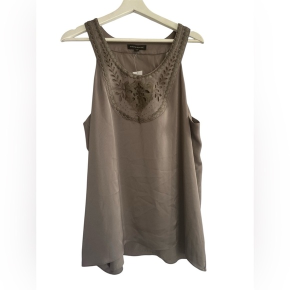 Banana Republic Silver Gray Racerback With Velvet Cut
Work Lined Size XL NEW - Picture 1 of 16